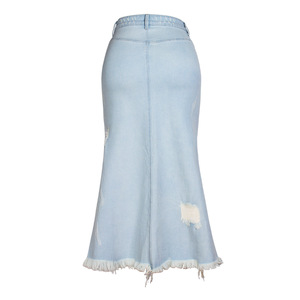 New Style Women's Skirt Women's High-waisted Denim Skirt A-line Skirt - Product Image 3