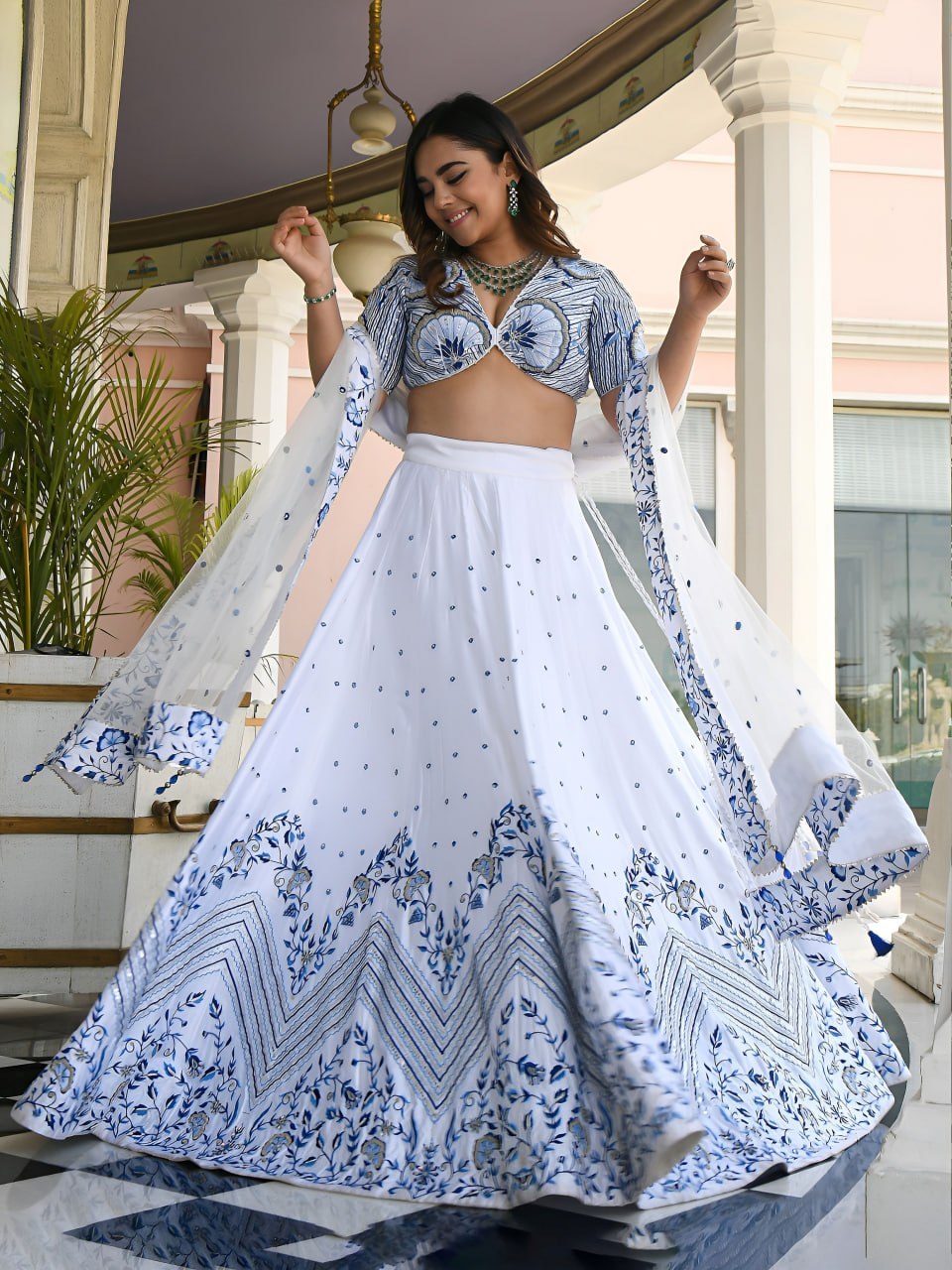 ROYAL WHITE AND BLUE