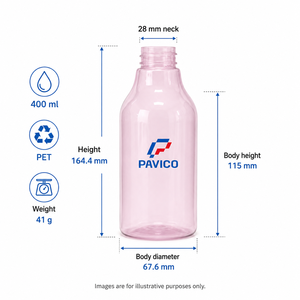 ขวดพลาสติกทรงกระบอก PET 400 มล. สีตามสั่ง พร้อมหัวปั๊มสำหรับโลชั่น แชมพู ครีมอาบน้ำ มาส์กหน้า แป้งฝุ่น ผลิตในเวียดนาม - Product Image 1