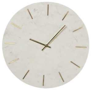 Horloge murale faite à la main pierre de marbre aiguilles dorées haute qualité Design moderne luxe décoration de la maison horloge murale prix d'usine - Product Image 2