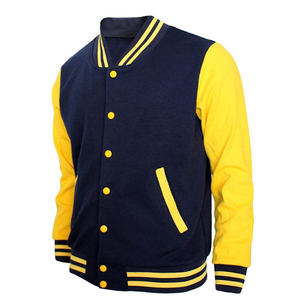 Custom Baseball Letterman Breathable Varsity <b>Jacket</b> with Plain Design Regular Length Solid <b>Pattern</b> for Winter Men - Product Image 5