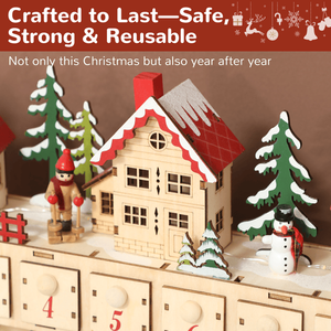 Calendario dell'Avvento Natalizio, Decorazione Festiva per il Conto alla Rovescia delle Festività e Arredo Casa - Product Image 1