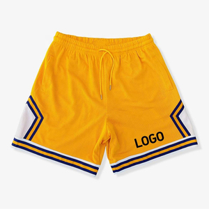 Pantalones Cortos de Baloncesto para Hombre, Estilo Urbano, 100% Poliéster, Cintura Alta con Cordón Ajustable, Pantalones Cortos de Malla para Verano - Product Image 4