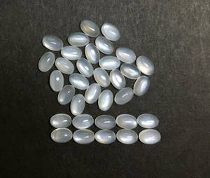 Pierre de lune ovale de différentes tailles, cabochon blanc, perles de pierres précieuses en vrac, vente en gros, cristaux blancs naturels, pierre de lune polie et lisse - Product Image 2