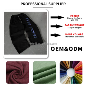 Pantalones Deportivos Personalizados 100% Algodón Lavado al Sol, Corte Holgado para Hombre, para Gimnasio, Running, Entrenamiento y Ropa Urbana - Product Image 3