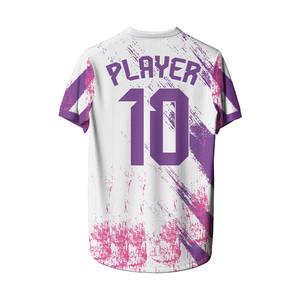 Camisetas de Fútbol Personalizadas Sublimadas para Hombre, 100% Poliéster, Cuello Redondo, Manga Corta, Tela de 180g, Transpirable, Ecológica, de Secado Rápido - Product Image 2