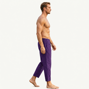 Pantalon de jogging décontracté pour homme, coupe ample, tissu léger, taille élastique, pantalon décontracté - Product Image 2