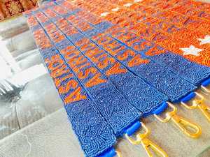 Houston for Beaded Purse Strap Game Day Party <b>Bag</b> Handmade - Product Image 2
