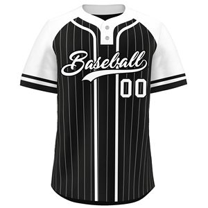 Maillot de baseball prêt pour le jeu, en microfibre de polyester, motif dégradé, illustration personnalisée, extensible, en sergé. - Product Image 4