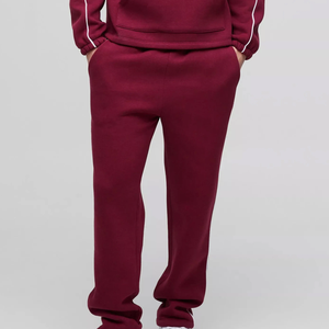 Ensemble de survêtement molletonné surdimensionné de haute qualité pour homme, avec pantalon de jogging à revers et sweat à capuche, personnalisable - Product Image 5