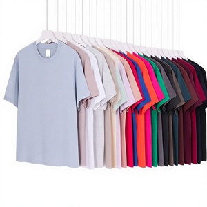 Camiseta Casual de Cuello Redondo y Manga Corta de Algodón Pesado de 230 g, Bordado con Logotipo Personalizado OEM de Fábrica BD China, Gran Venta de Verano - Product Image 1