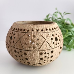 ออกแบบพิเศษกะลามะพร้าวตกแต่งผู้ถือเทียนสำหรับตกแต่งบ้าน - Product Image 1