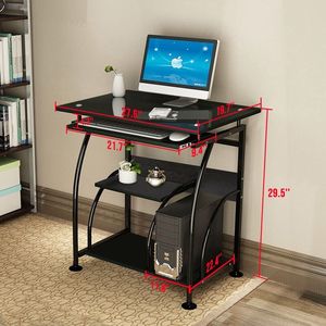 Exquisita Mesa para Portátil Negra RT Integrada con Superficie de Acero Inoxidable para Uso en Oficinas y Edificios Comerciales - Product Image 6