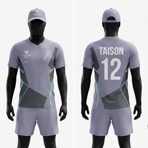 Tenue de squash pour homme en polyester interlock 170 GSM, séchage rapide, vêtements de sport, impression par sublimation avec logo personnalisé, design à empiècements contrastés - Product Image 1