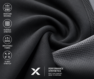 Survêtements de performance pour hommes X Sports City, en synthétique, avec fermeture éclair intégrale, col montant, style sportif, séchage rapide, polyester et nylon, pour l'automne - Product Image 5