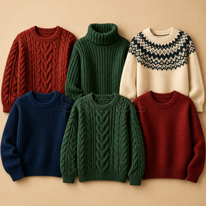 OEM Maßgeschneiderte Tech Pack Damen-Strickwaren Hersteller Gerippter Rollkragenpullover mit Überschnittener Schulter Warmer Winter-Pullover Bekleidungs-Sourcing-Partner - Product Image 6