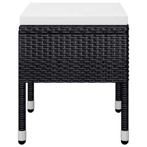 Juego de Comedor Blanco Crema y Negro para Jardín, para Entretenimiento al Aire Libre - Product Image 6