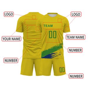 Uniforme de Fútbol de Alta Calidad, Conjunto de Uniforme Deportivo, Kits de Fútbol de Secado Rápido, Uniformes de Fútbol Sublimados con Logotipo Personalizado, Unisex - Product Image 6