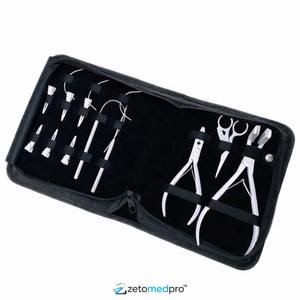 Kit d'outils professionnels pour extensions de cheveux : aiguilles à micro-anneaux, pinces, ciseaux, clips – Ensemble complet pour installation et retrait en salon - Product Image 4