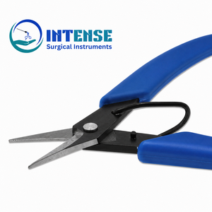 Alicates de Punta Larga de Precisión Profesional con Mango Ergonómico Azul para Joyería - Product Image 1