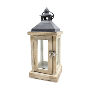Customised Large Eco-Friendly Mango Wood <b>Hurricane</b> Handmade <b>Lantern</b> Home Decoration Christmas Garden High Quality Letterpress - Product Image 5