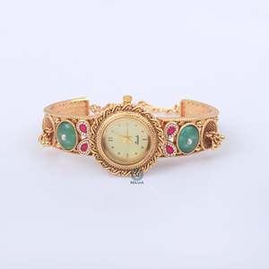 Rachita Antique Designer Brass Watch Bracelet - Product Image 3