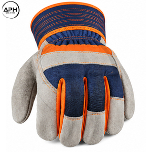 Guantes de Trabajo de Cuero Personalizados, Palma Reforzada, Dedos Completos, para Taller Industrial, Marca Privada - Product Image 4