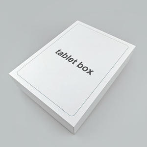 กล่องกระดาษแข็งสีขาวคุณภาพสูงแบบกำหนดเองสำหรับใส่แท็บเล็ต/ไอแพด พร้อมฝาและฐานเปล่าสำหรับกล่องของขวัญ - Product Image 2