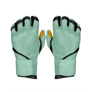 Gants de frappe vert menthe avec rembourrage pour l'entraînement, fermeture à enfiler, unisexe adulte, tissu microfibre - Product Image 1