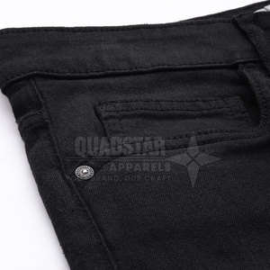 High Quality Spring Street Wear Wide Leg Black <b>Jeans</b> Pants Solid Color 100% Cotton Breathable Eco-Friendly Top Selling <b>Women's</b> - Product Image 6