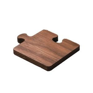 Unique Square Wooden Coaster Irregular Design Table <b>Mat</b> Eco-Friendly Reusable <b>Mats</b> Pads Modern Handmade Decor 2mm Thick Uttar - Product Image 1