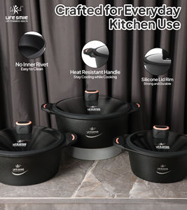 Juego de Utensilios de Cocina de 6 Piezas con Revestimiento de Titanio, Superficie Antiadherente y Base de Inducción - Product Image 5