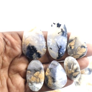Cabujón de Cuarzo Dendrítico Natural de Tigre, Formas Mixtas, Ligero, Tamaño Libre para Joyería, Origen Rajasthan - Product Image 1