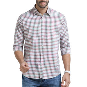 Camisas de franela de alta calidad para hombre, manga larga, algodón, a cuadros, tela de franela para camisa de hombre, OEM personalizado - Product Image 2