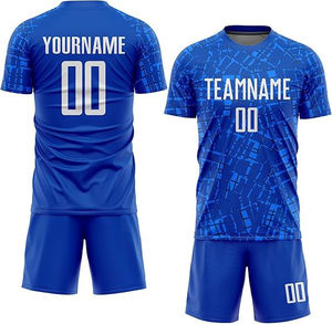 เสื้อฟุตบอลแขนสั้นผ้าสแปนเด็กซ์/คอตตอน พรีเมียม ป้องกันแบคทีเรีย สำหรับกีฬา ออกกำลังกาย  รับสกรีนโลโก้ สำหรับการฝึกซ้อมและการแข่งขัน - Product Image 3