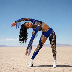 Tenue de majorette All Star compétitive, ensemble de performance de danse noir de luxe personnalisé, vêtements de team avec strass scintillants, <span class=keywords><strong>boutique</strong></span> - Product Image 6