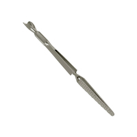 Pince à épiler professionnelle en acier inoxydable pour nail art, baguette magique, double tête en C, outils multifonctions pour pincer les ongles, pour gel acrylique