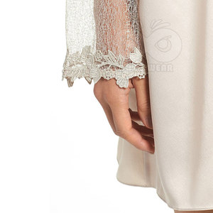 Bata de Dormir de Seda para Mujer, Elegante Túnica Larga de Satén, Ropa de Dormir Cómoda para el Hogar, Proveedor Mayorista - Product Image 2