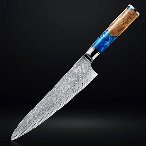 Cuchillo de Chef Profesional de Acero de Damasco para Cocina, Hoja de Alto Rendimiento para Cortar Carne, Verduras y Frutas - Product Image 4