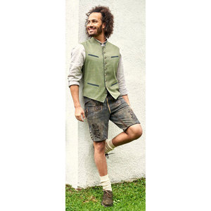 Costume court en daim pour homme, style Lederhosen, pour Halloween, Oktoberfest, performance scénique allemande de Munich, déguisement de carnaval - Product Image 5