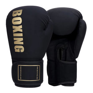 Gants de boxe en cuir Elite avec fermeture auto-agrippante réglable, design respirant pour l'entraînement et la compétition professionnels, unisexe - Product Image 3