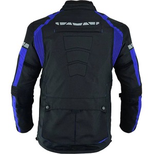 Blouson de moto unisexe à manches longues, color-block, coupe-vent, en nylon, cuir et polyester, toutes saisons, vêtements de sport de course, sur mesure - Product Image 2