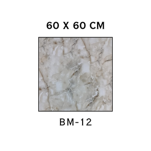 กระเบื้องปูพื้นพอร์ซเลนขัดเงาพิเศษ ขนาด 600 x 600 มม. ลายหินอ่อน สำหรับโชว์รูม สำนักงาน อาคาร สำนักงาน หรือพื้นที่นั่งรอ - Product Image 1