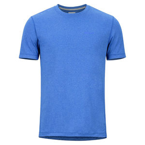 T-shirts décontractés pour hommes en coton peigné 100 %, col rond, coupe ample, respirants, poids moyen 220 g, manches courtes, gris-vert - Product Image 1