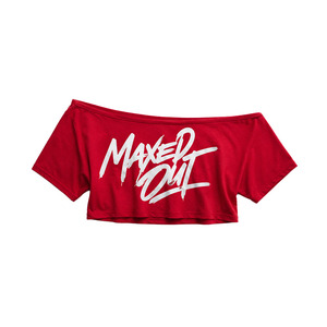 Custom Screen Print Graphic Off Shoulder Crop Top Oversized Cotton Y2K Summer women's shirt OEM Center Front Chest Personal Logo - Product Image 2
