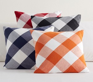100% Woven Cotton Checker Cushion <b>Cover</b> Decorative Checkered <b>Throw</b> Pillow <b>Cover</b> Modern <b>Sofa</b> Cushion Case Home Decor - Product Image 1