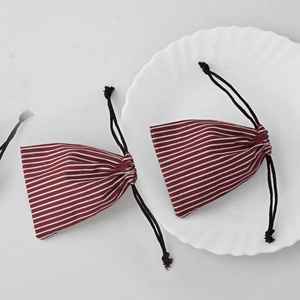 Handmade <b>Small</b> Velvet Jewelry Gift Pouch Durable Drawstring Storage <b>Bag</b> Made From Cotton - Product Image 4