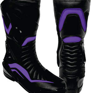 Botas de Motocicleta de Cuero con Diseño Único Personalizado, Botas de Carreras de Cuero de Primera Calidad para Hombre con Servicio OEM - Product Image 6