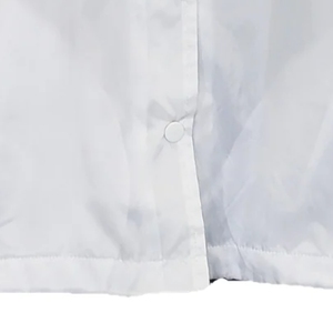 <b>Womens</b> White Embroidered Sigma Gamma Rho Windbreaker <b>Jacket</b> Long Sleeve Button Front Collared <b>Lightweight</b> Casual Outerwear - Product Image 3
