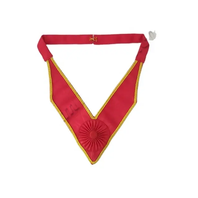 grand Officer Scarlet cord Collarette and sash | Past rank officer collar and sash set